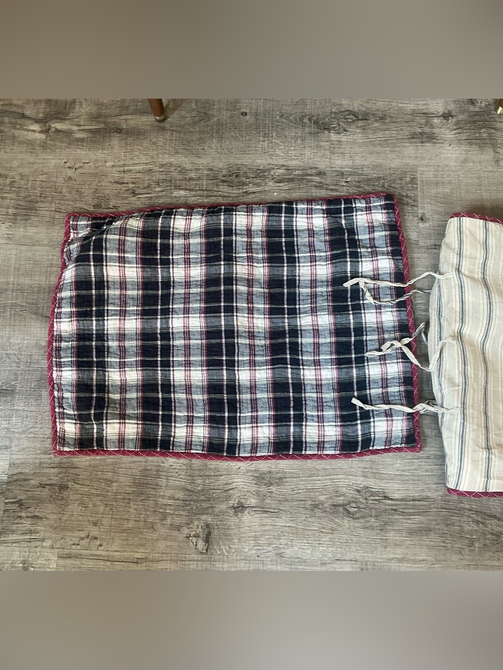 Cremieux VHC Brands Plaid Quilted Standard Pillow Sham Set of 2 Rustic Cabin